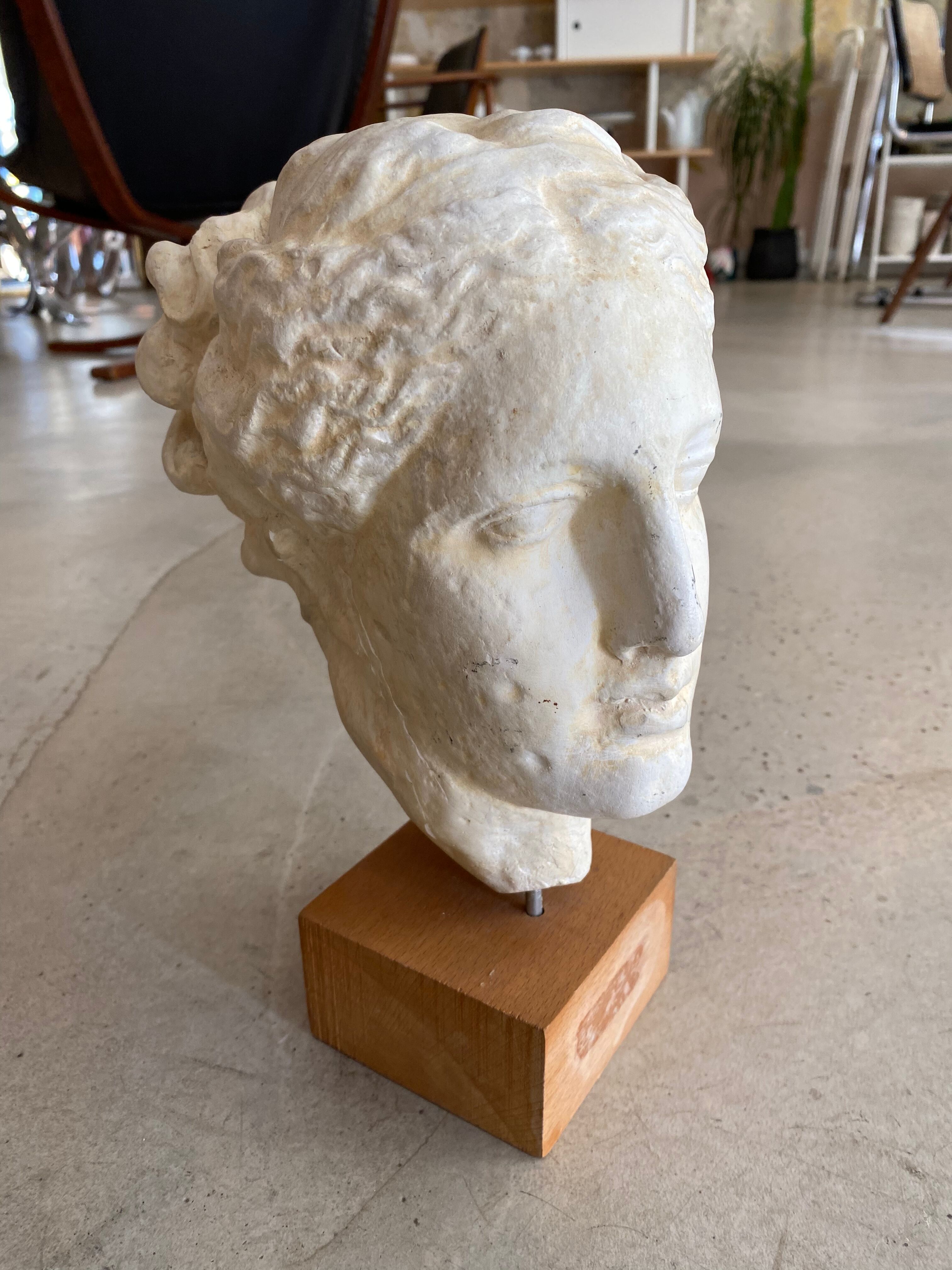 Antique plaster head