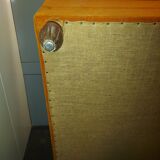 Sofa, daybed art deco, orange velvet