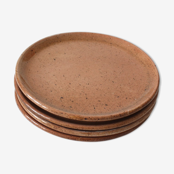 Salmon sandstone plates