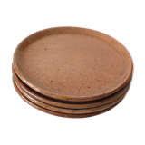 Salmon sandstone plates