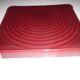 Vallauris ceramic red and gold trivet 1950