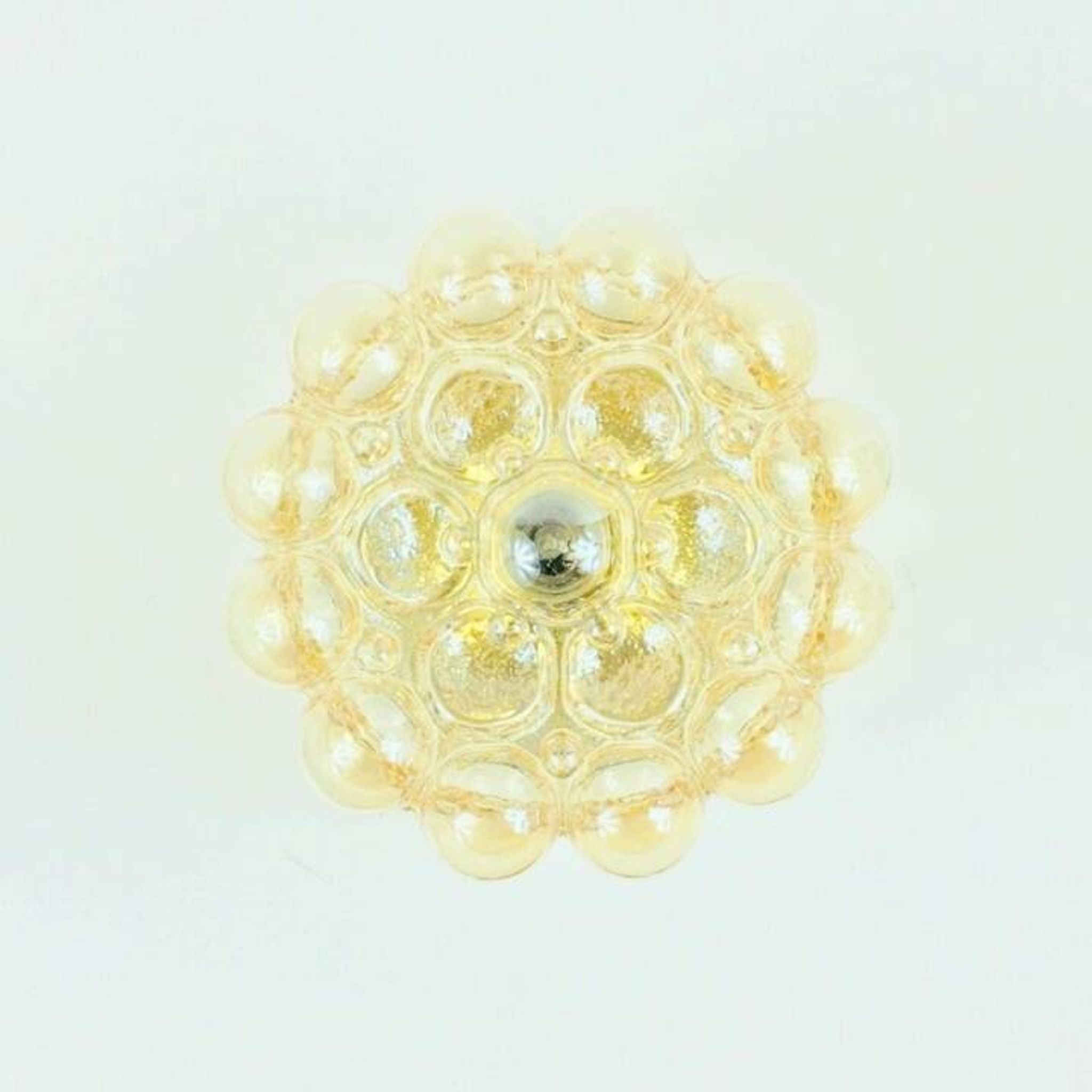 Pair of Bubble Glass Ceiling Lights by Helena Tynell for Limburg, 1960s/70s