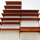 Kai Kristiansen Danish mid century compact floating teak wall unit and shelving set