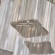 Venini Murano Glass Chandelier 85 Hand-Blown Quadriedri Prisms, 1960's