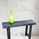 Shou sugi ban burnt wood console workbench