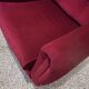 fauteuil velours rouge 1970