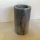 Gray white marble scroll vase