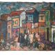 Oil on Canvas "Syracuse Square" by Ferruccio Ferri - Exhibition in La Spezia