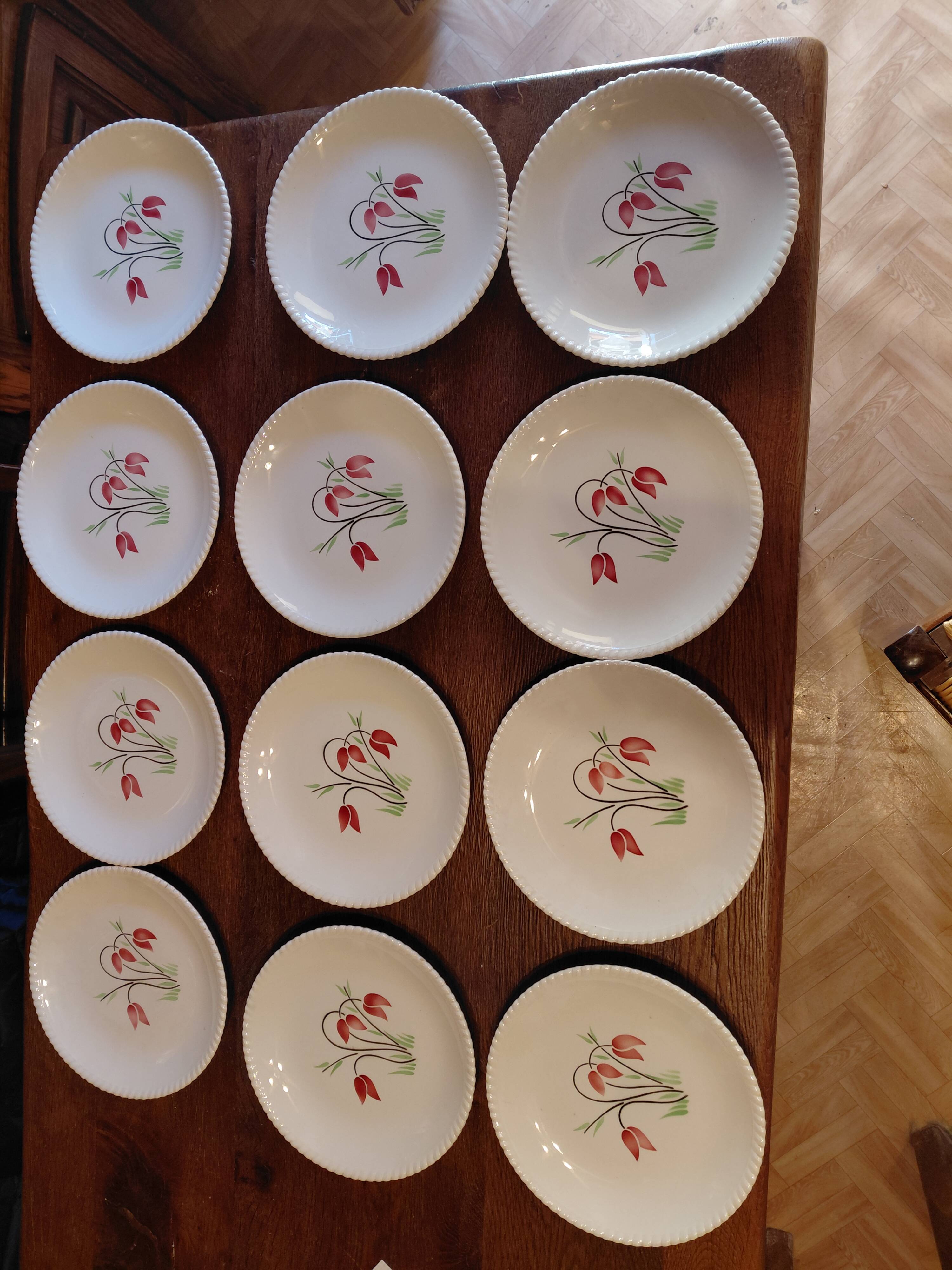 lot de 12 assiettes lunéville