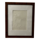 An extremely rare vintage embossing of the Eiffel Tower by Jean Cocteau, 1919.