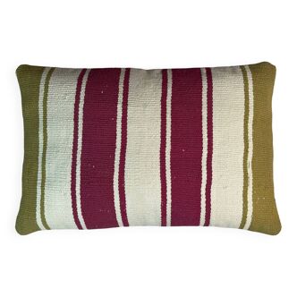 Vintage turkish kilim cushion cover , 40 x 60 cm