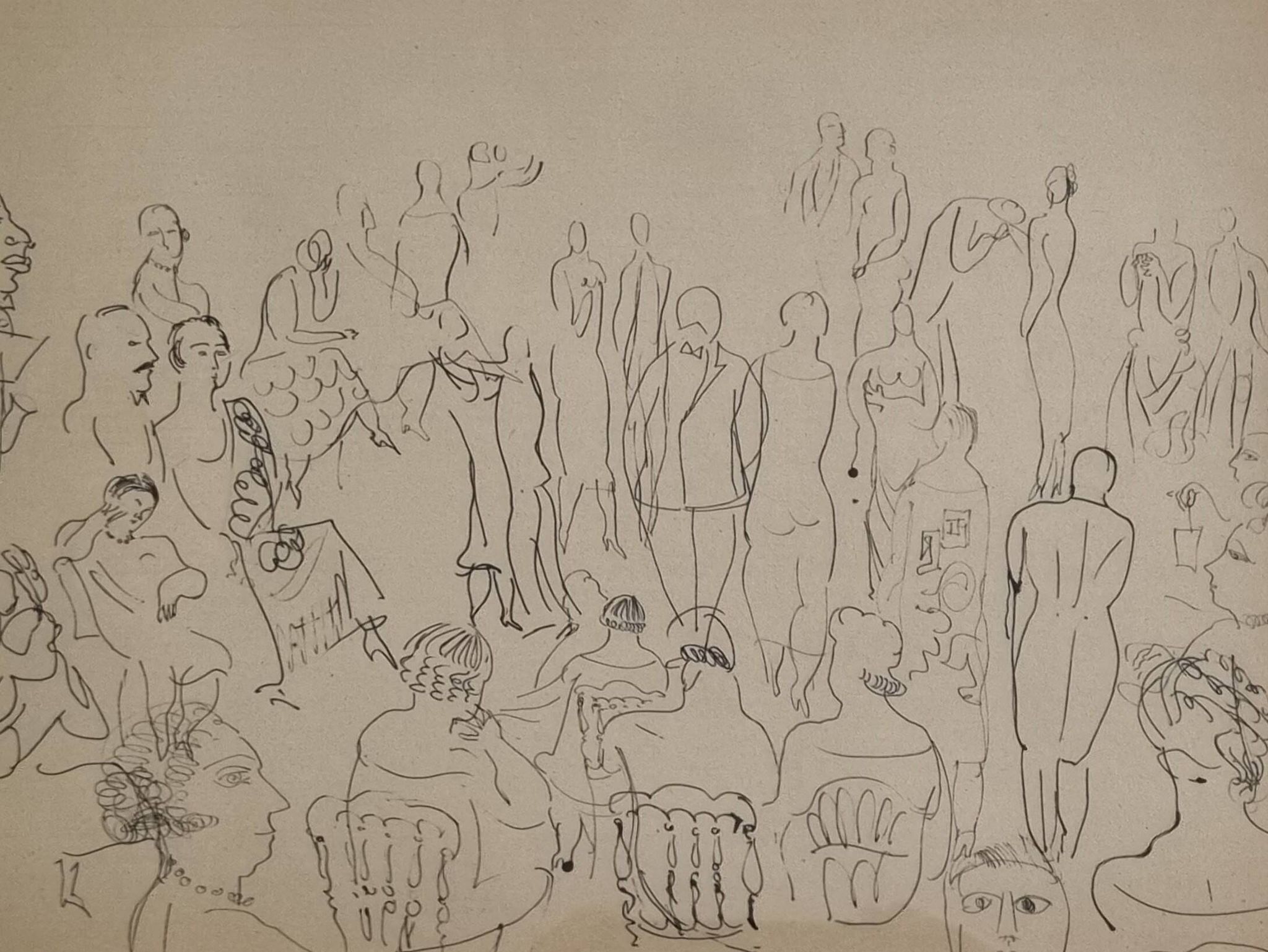 Heliogravure after Raoul Dufy – Fashion or Salon Scene (43 x 34 cm)