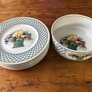 Vintage service Villeroy and Boch collection Basket - plates and salad bowl