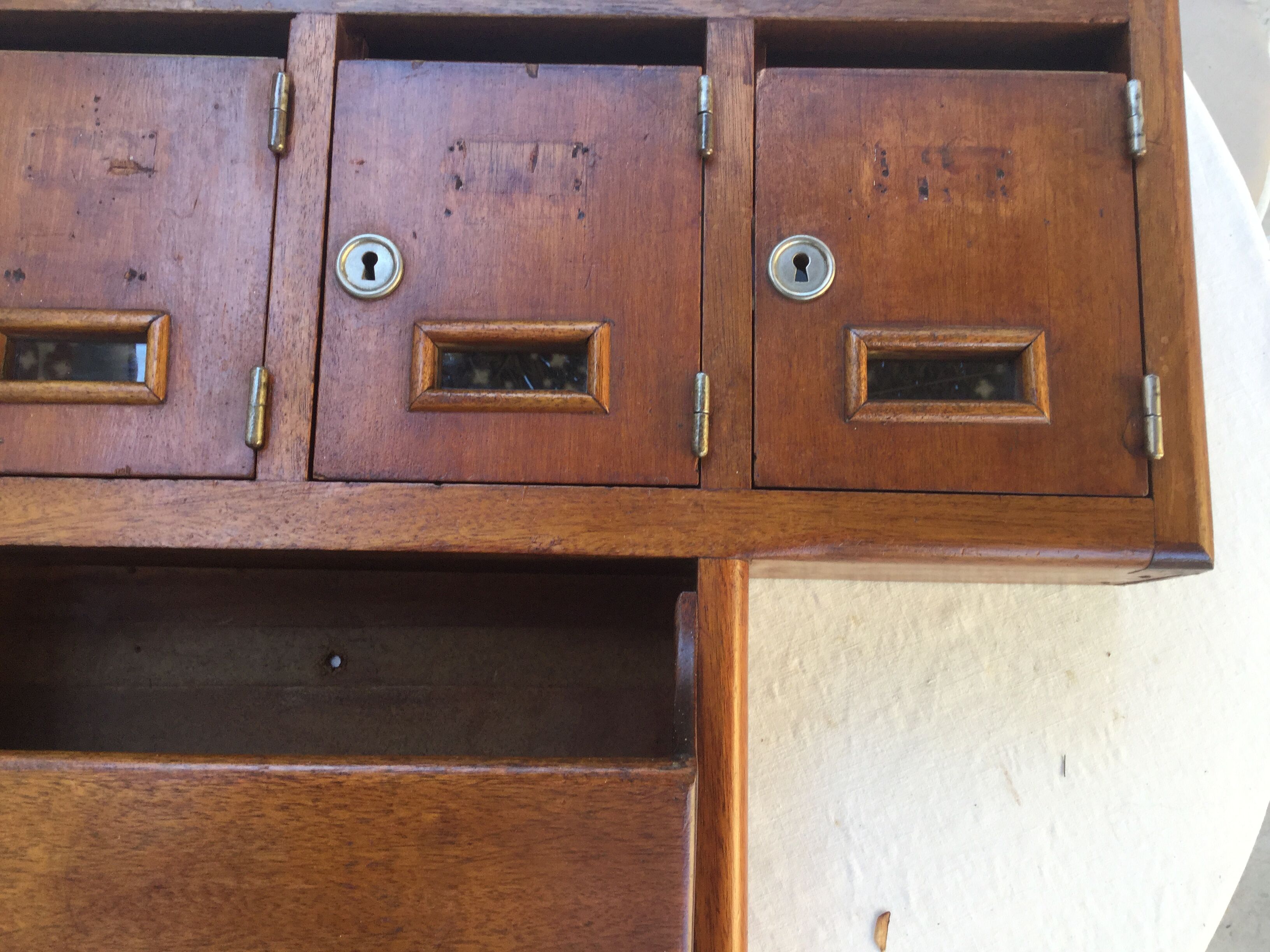 Old building mailboxes