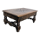 Carved wooden footrest