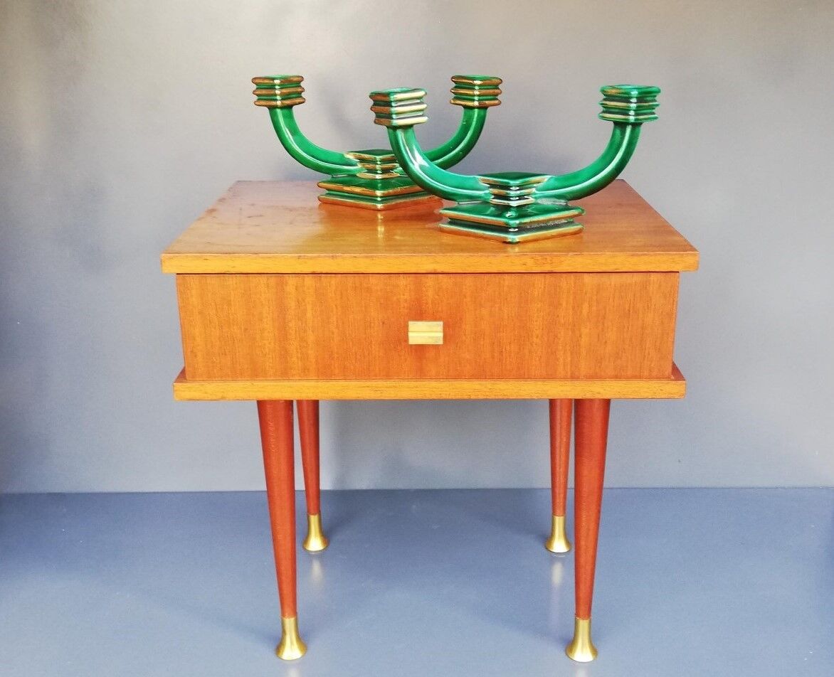 Pair of Art Deco candle holders 40s