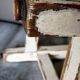 Tabouret d'atelier patiné ancien