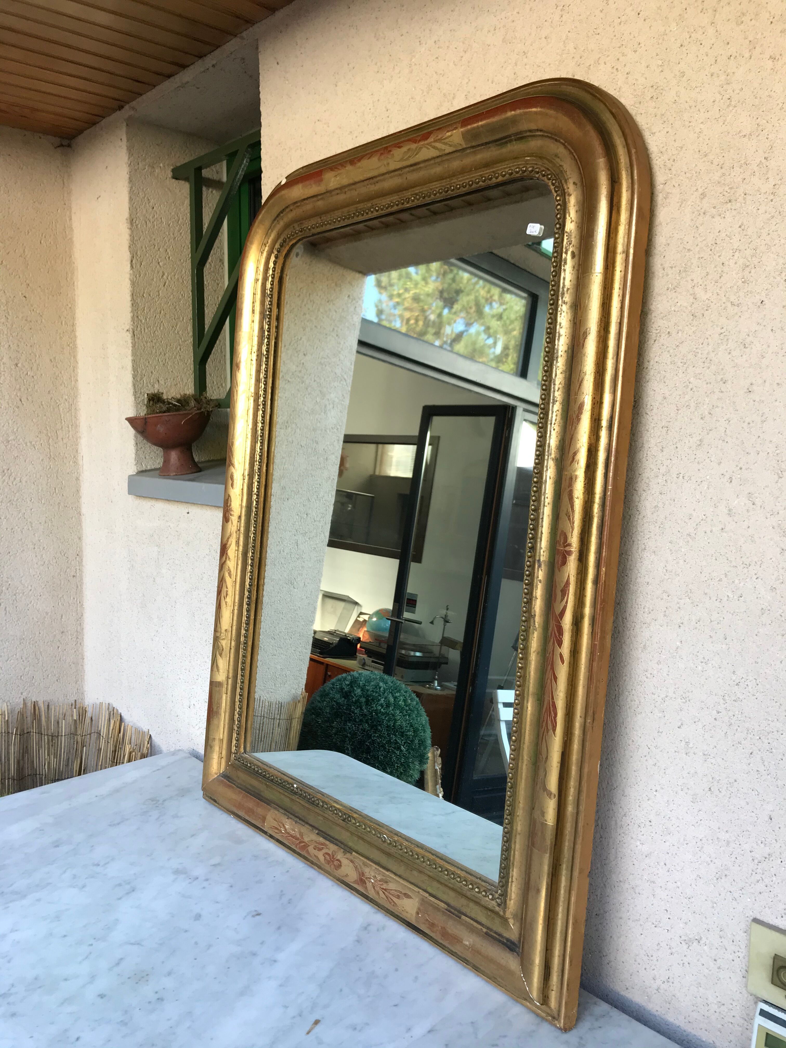 Louis Philippe Golden Mirror with Fine Gold