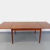 Vintage Scandinavian style dining table from the 50s and 60s in teak with extensions