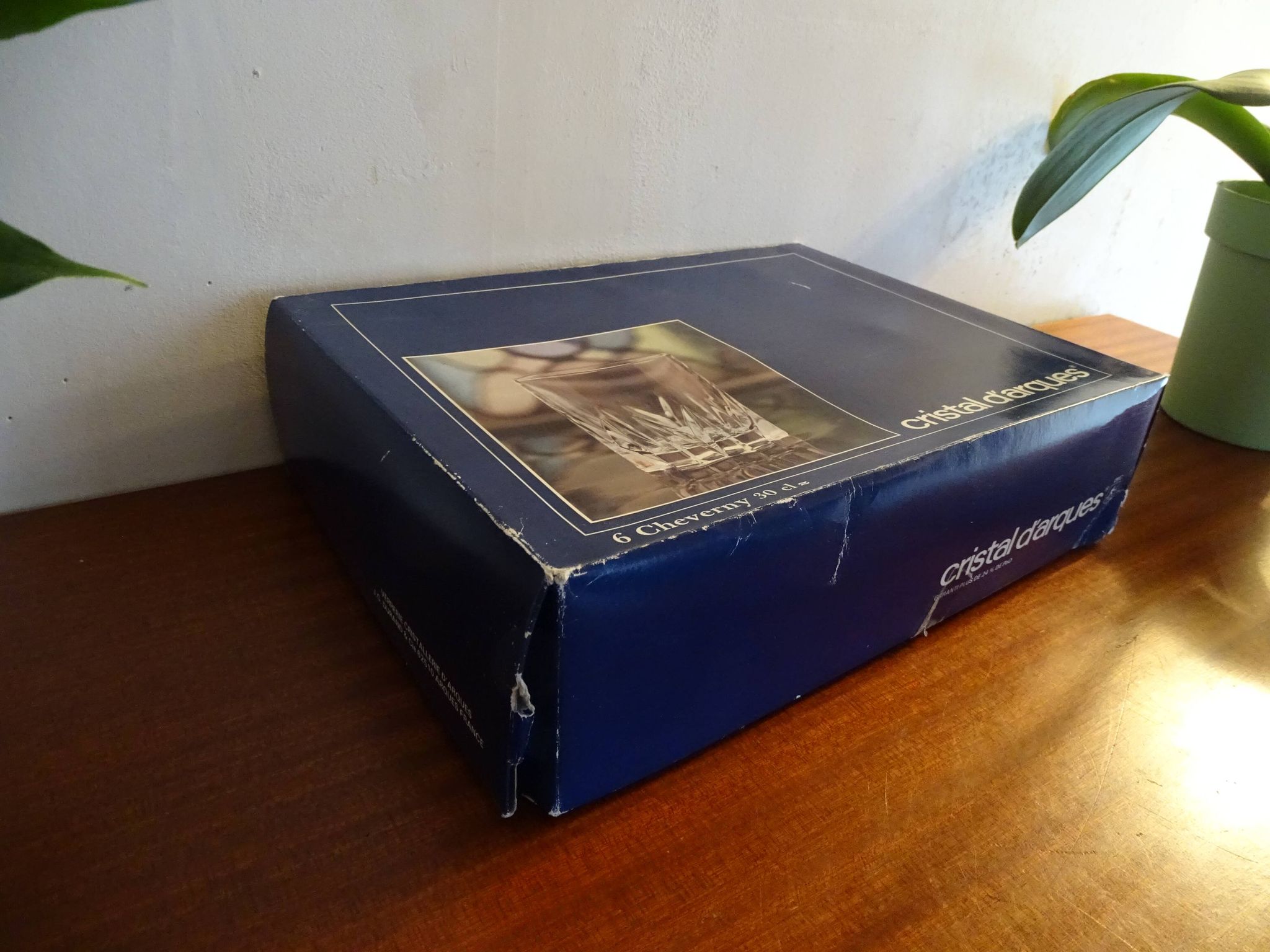 6 glasses of crystal whisky of Arques - Model Cheverny - 30 cl in box