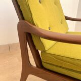 Scandinavian armchair in solid teak