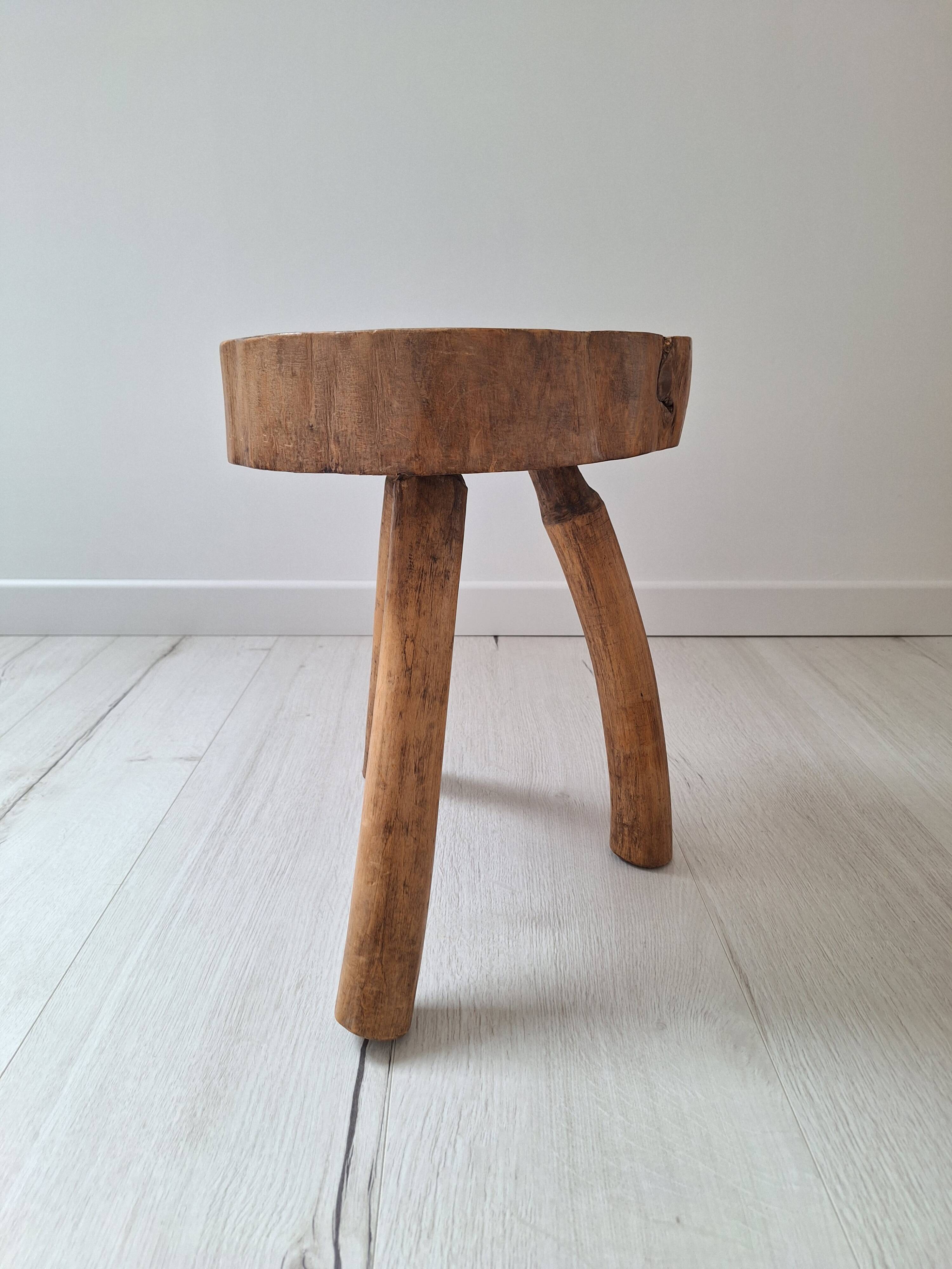 Brutalist tripod stool