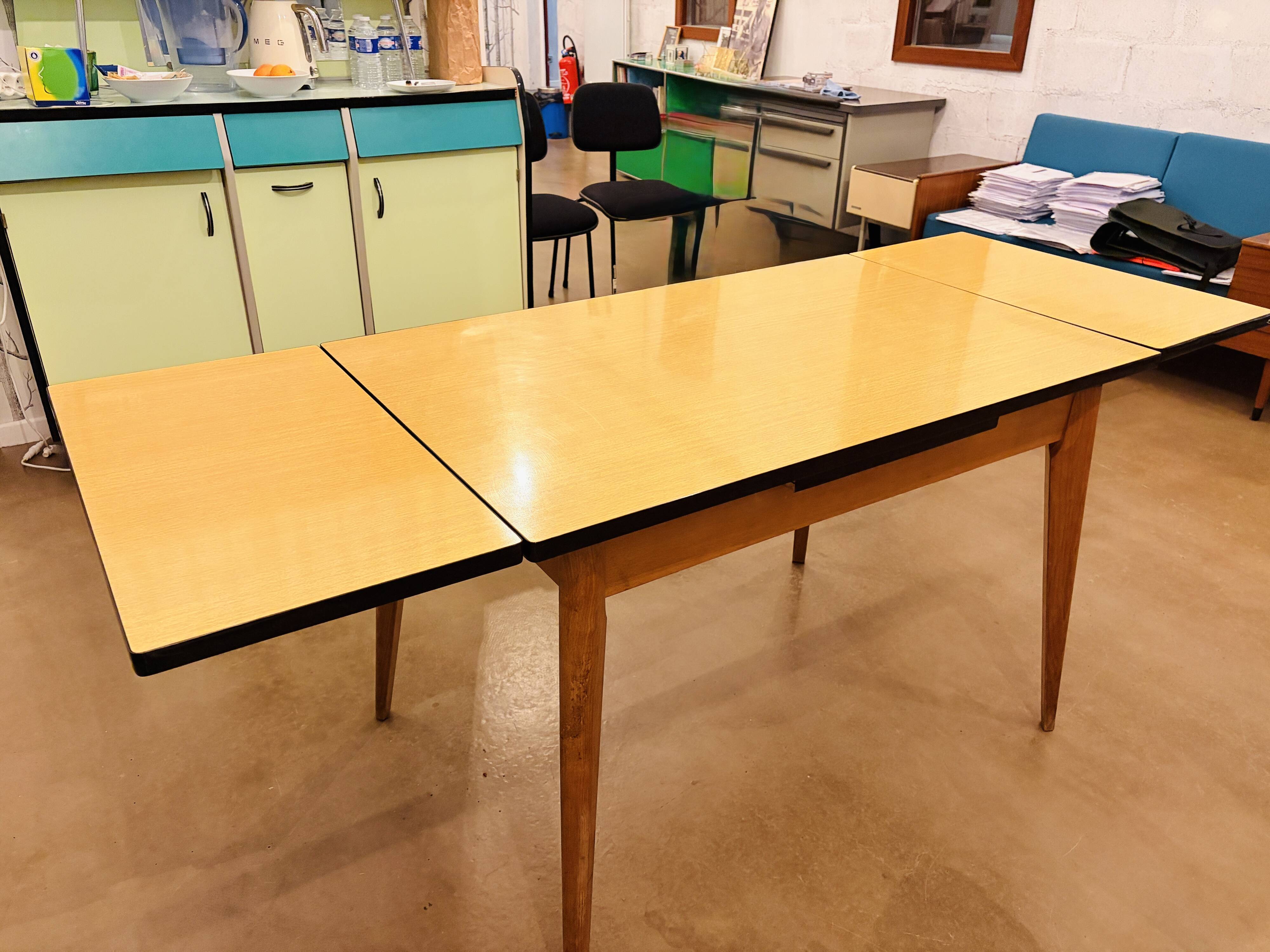 Vintage formica and wood table