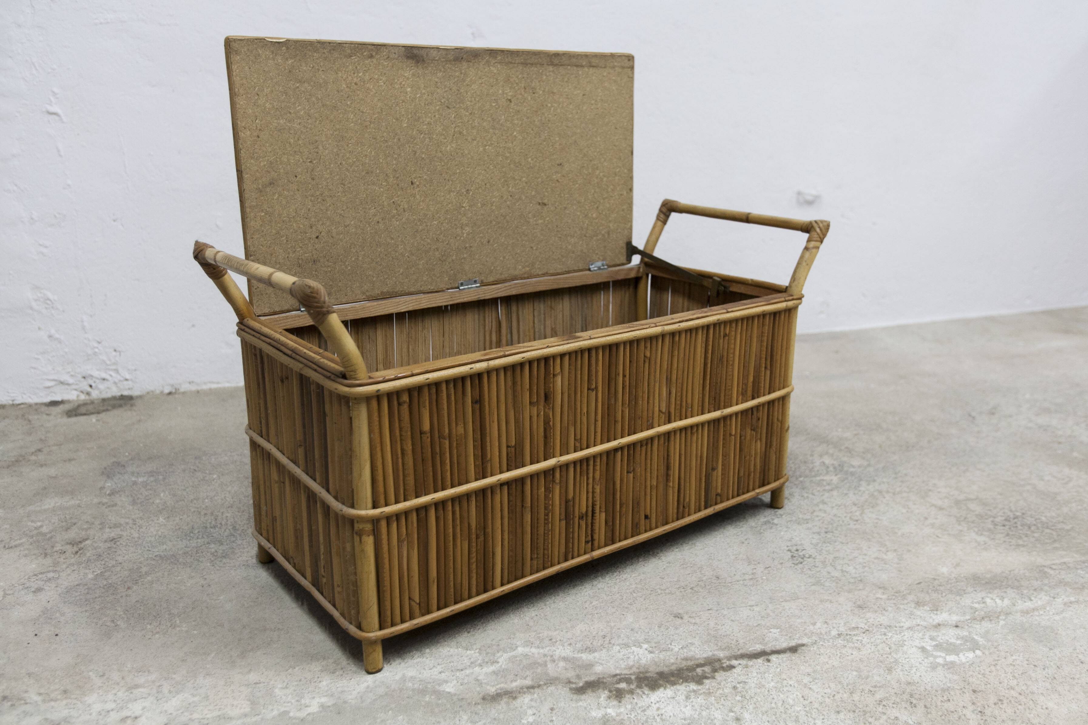 Bamboo bench chest 1960