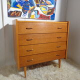 Vintage dresser 1960s light oak