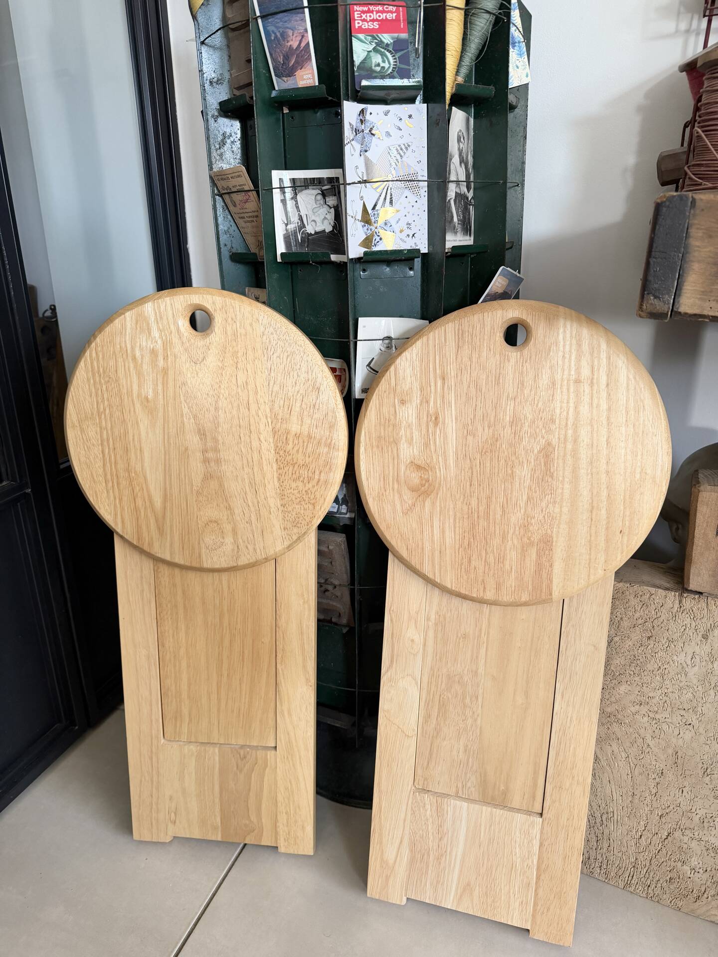 Pair of folding stools "Suzy" – Adrian Reed 1980