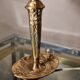 French Art Deco Table Lamp by Cherrier & Besnus verre rose moulé pressé tres bel- 1920s  33x12