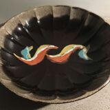 Plat en faïence verni diamètre 26cm