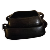 Chamba square black earth dishes