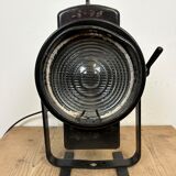 Vintage black theatre spotlight table lamp, 1960s
