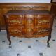 Commode arbalette XVIIIeme 2 tiroirs  en merisier