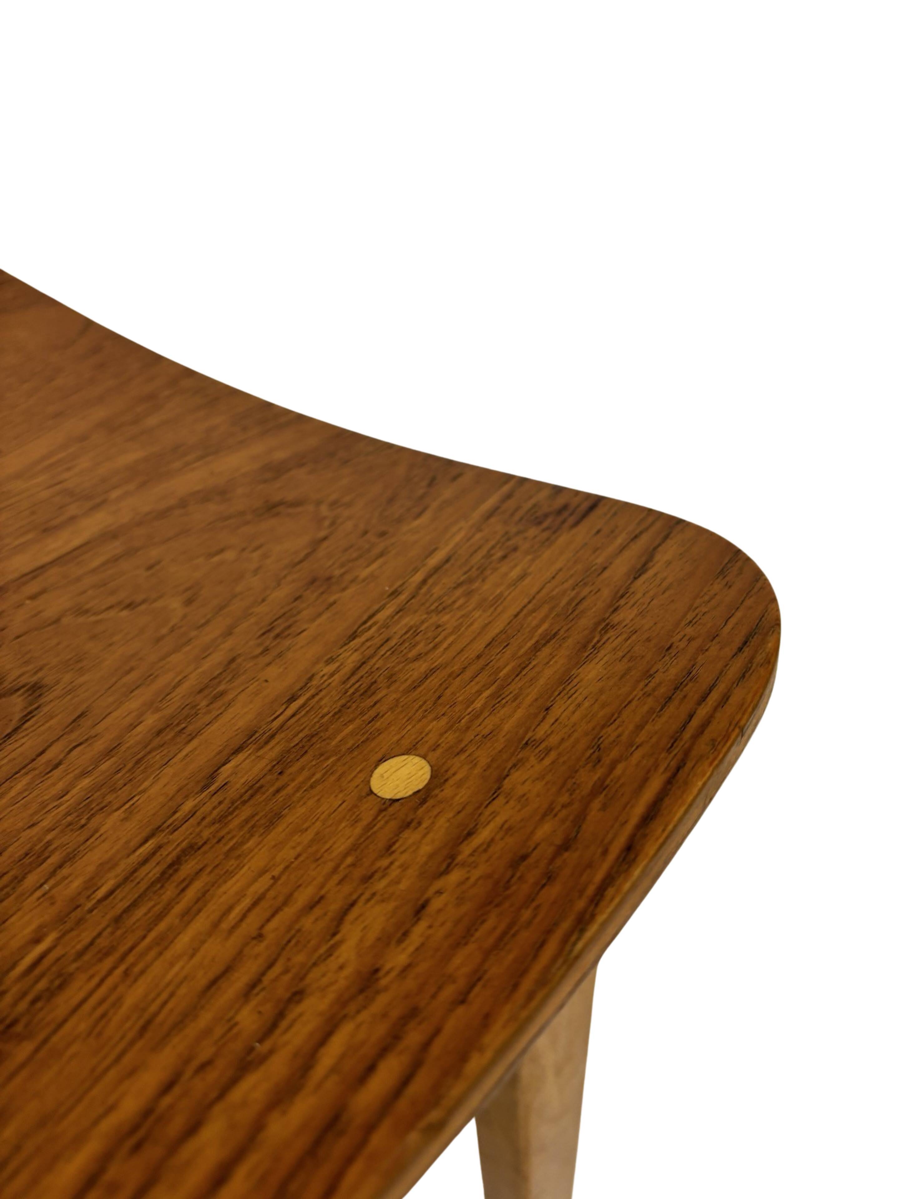 Vintage dining room chair Scandinavian 1960s plywood and teak design