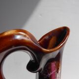 Pitcher in enamelled earthenware of Vallauris