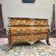 Commode tombeau En Marqueterie D’époque Régence Louis XV XVIII Eme Siècle