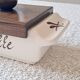 Vintage butter dish from the 1980s.