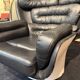Elda Chair, Joe Colombo, Comfort, Black and Creme, Italy, circa 1970