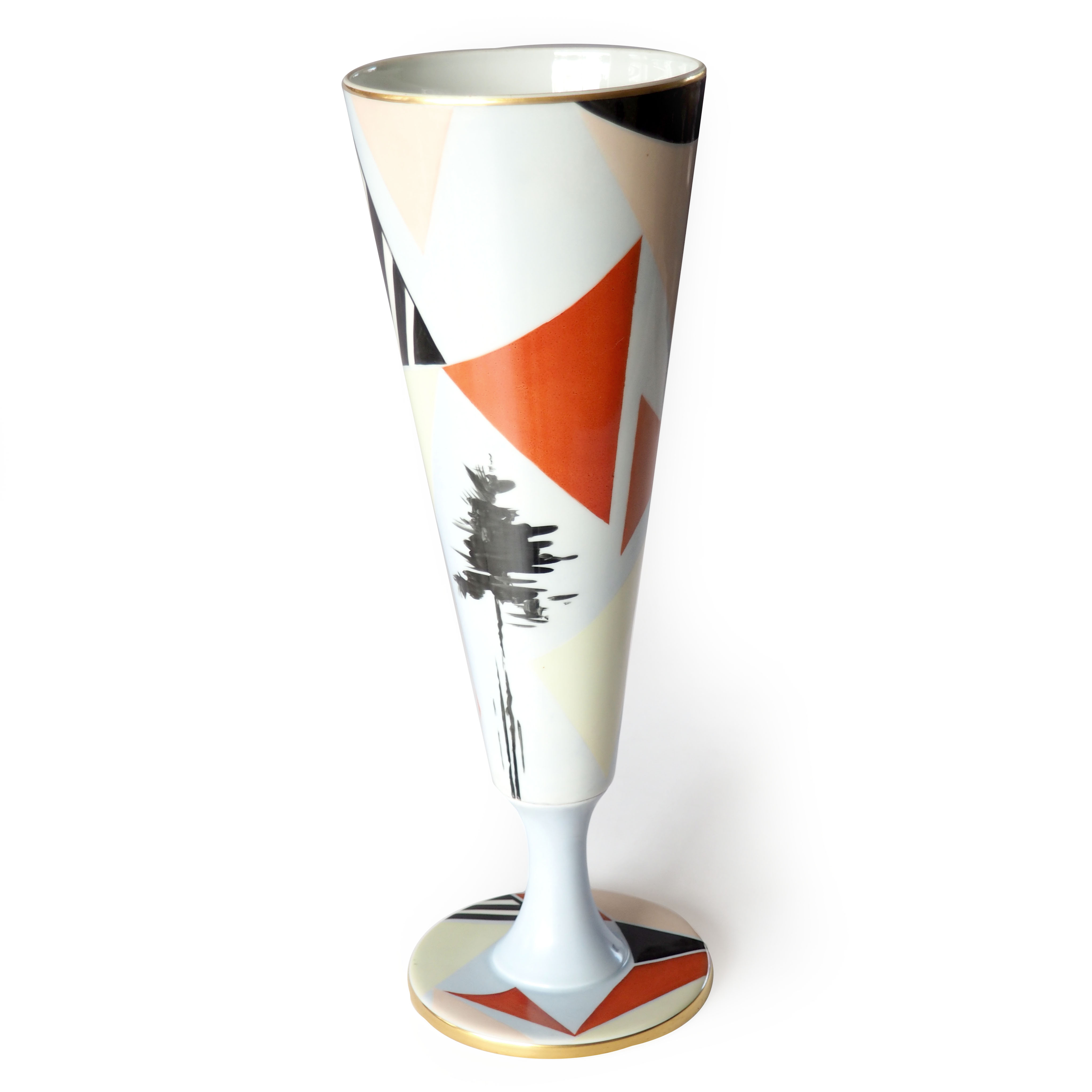 Limoges porcelain vase