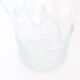 Bubbled glass pitcher with ice tank, handcrafted, French vintag manufacturing
