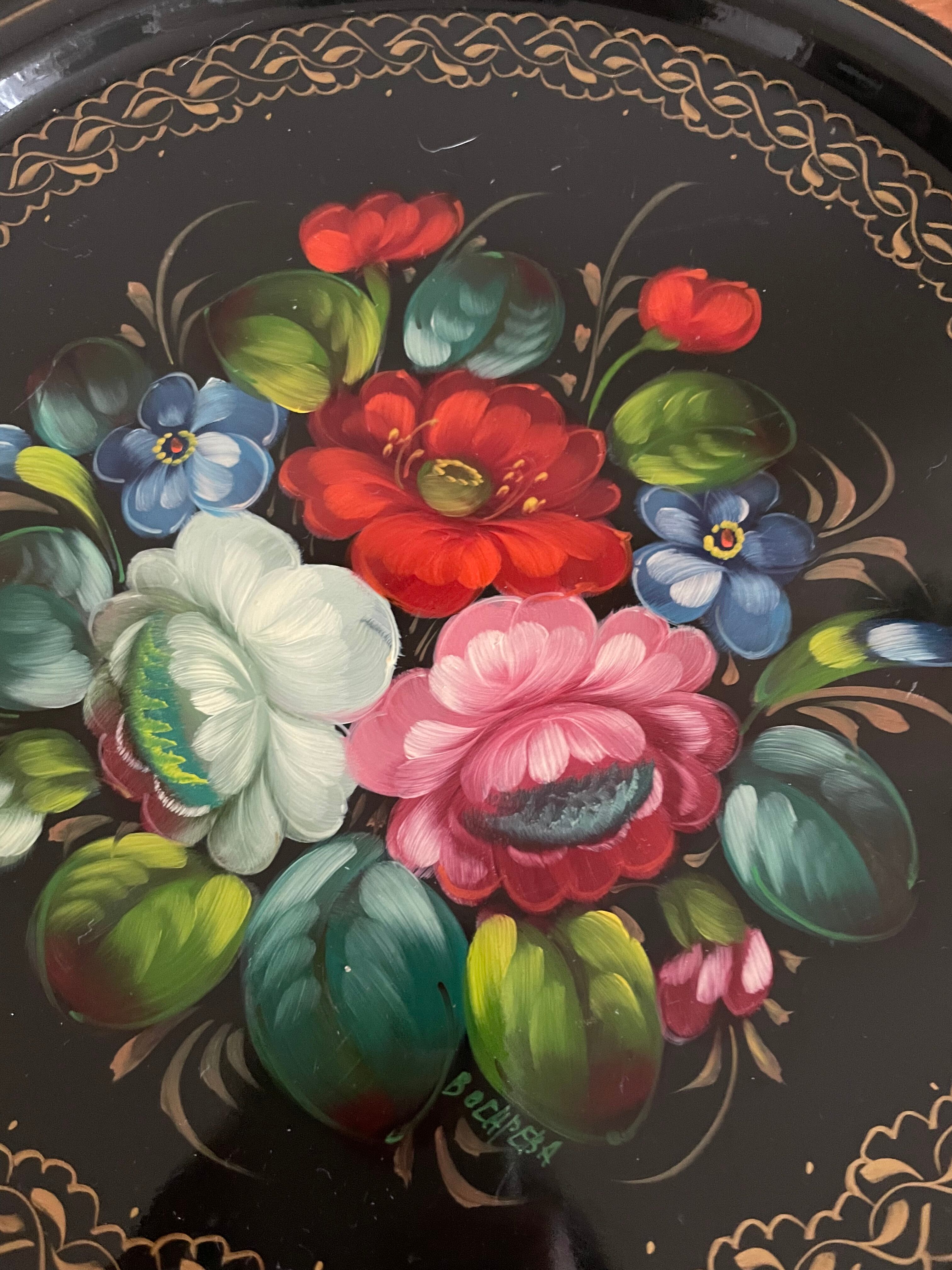 Iron top decoration flowers