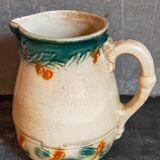 Antique dragonfly slip pitcher