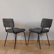 Set of 4 design chairs André Simard, Edition Airborne, French Modernism 1960s