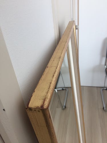 Golden old mirror 120x60cm