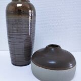 Two Broste Copenhagen designer ceramic vases