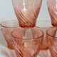 Nine Vereco glasses in Rise glass 80s