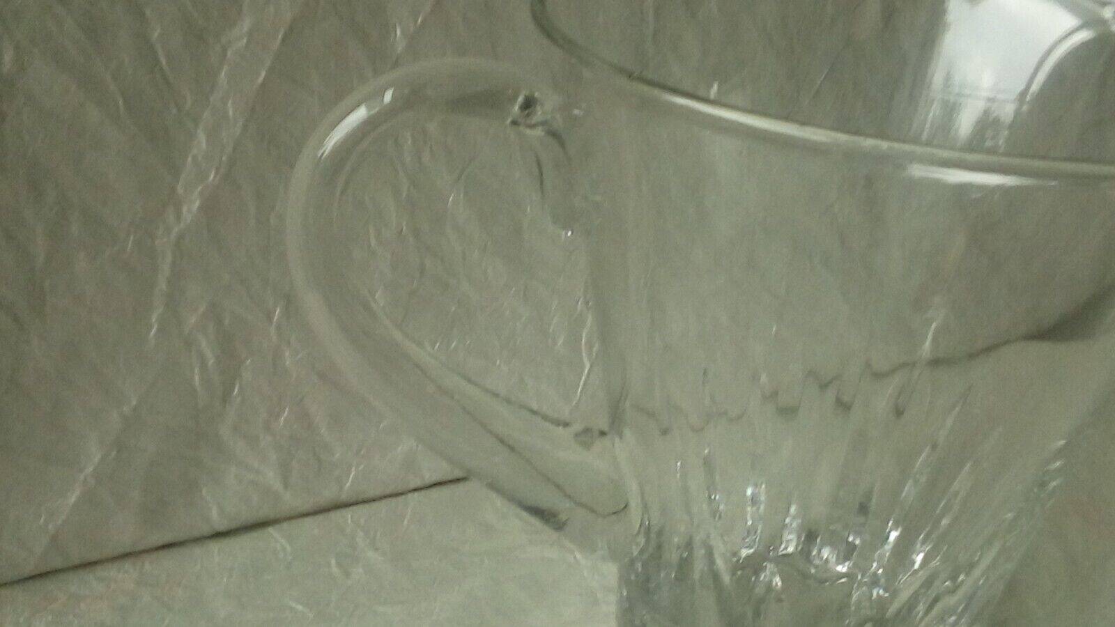 Jug pitcher carafe for water orangeade in crystal old size