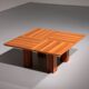 Exquisite Walnut Coffee Table – A Masterpiece of Italian Modernis